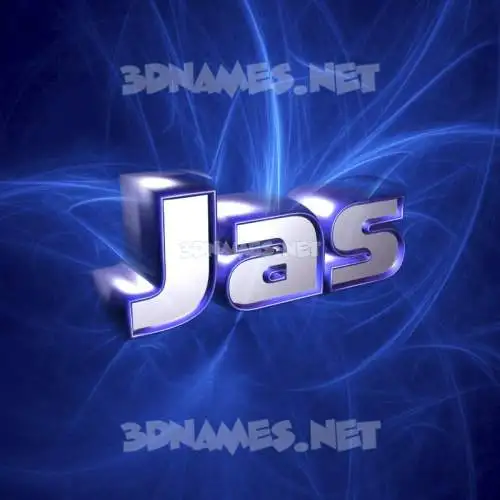 jas in Plasma style - 3D name wallpaper jas in Plasma style - 3D name wallpaper