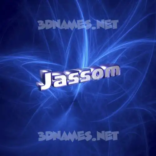 jassom in Plasma style - 3D name wallpaper jassom in Plasma style - 3D name wallpaper