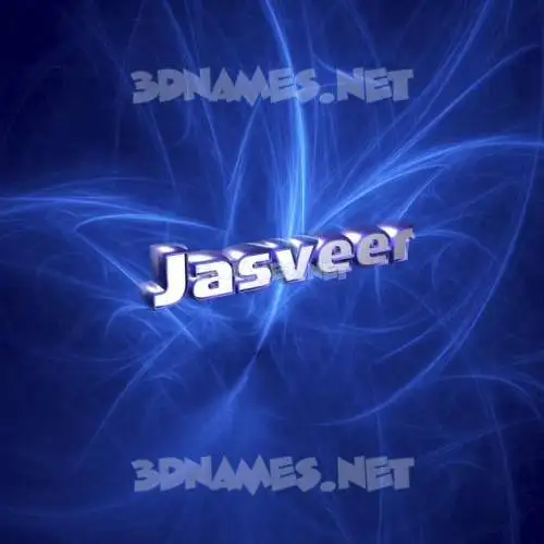 jasveer in Plasma style - 3D name wallpaper