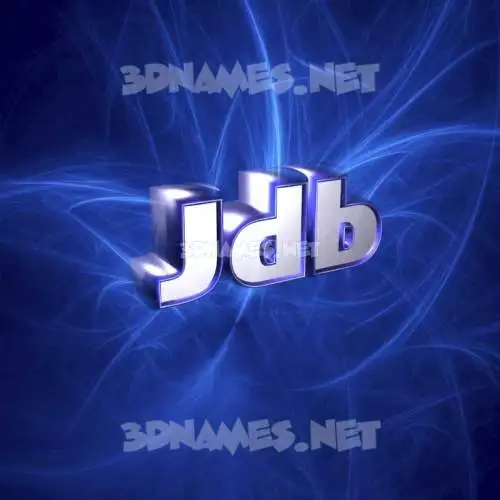 jdb in Plasma style - 3D name wallpaper jdb in Plasma style - 3D name wallpaper