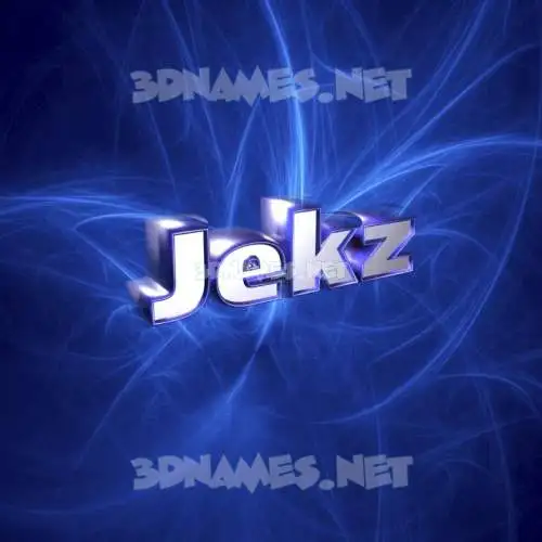 jekz in Plasma style - 3D name wallpaper jekz in Plasma style - 3D name wallpaper