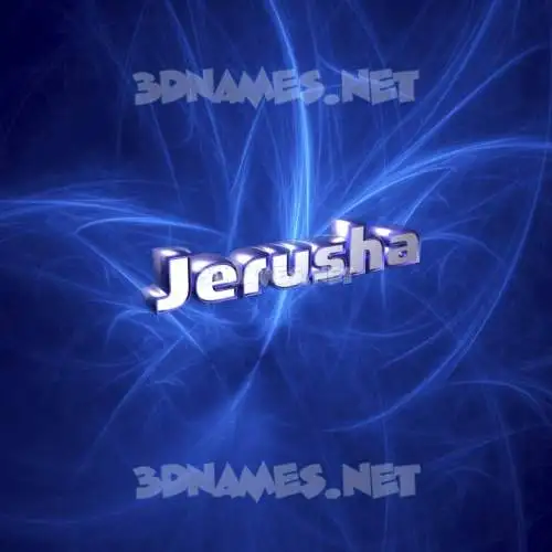 jerusha in Plasma style - 3D name wallpaper jerusha in Plasma style - 3D name wallpaper