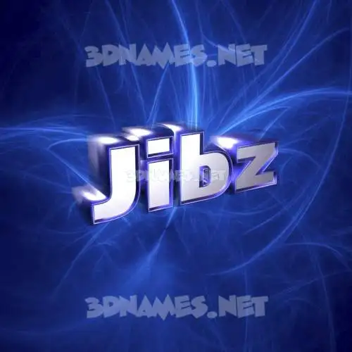 jibz in Plasma style - 3D name wallpaper