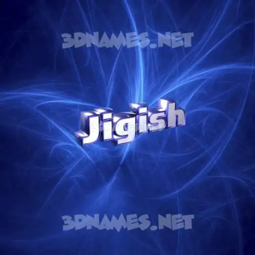 jigish in Plasma style - 3D name wallpaper jigish in Plasma style - 3D name wallpaper