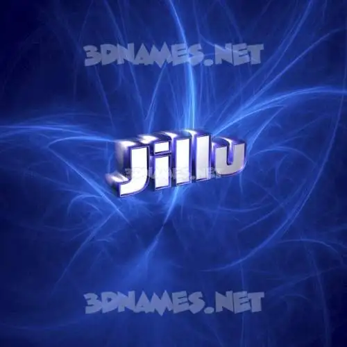 jillu in Plasma style - 3D name wallpaper