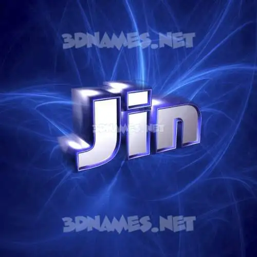 jin in Plasma style - 3D name wallpaper