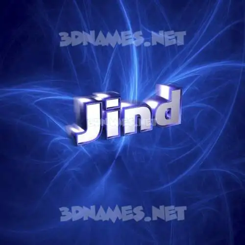 jind in Plasma style - 3D name wallpaper