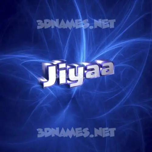 jiyaa in Plasma style - 3D name wallpaper