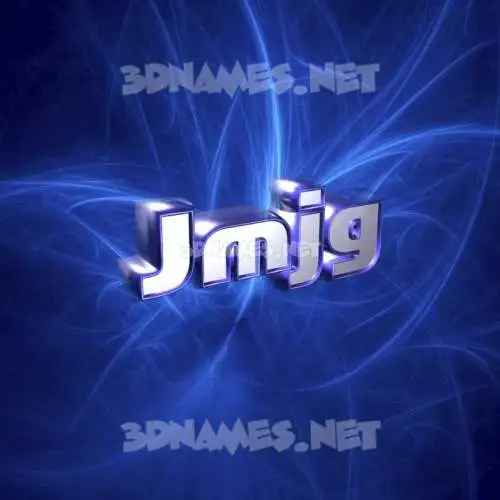 jmjg in Plasma style - 3D name wallpaper