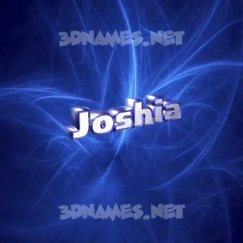 joshia in Plasma style - 3D name wallpaper