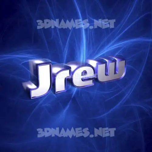 jrew in Plasma style - 3D name wallpaper