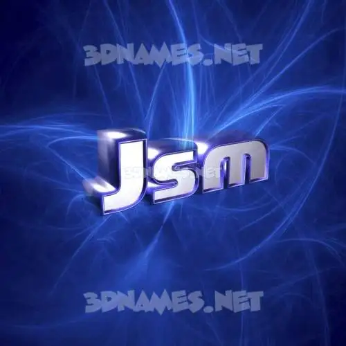 jsm in Plasma style - 3D name wallpaper