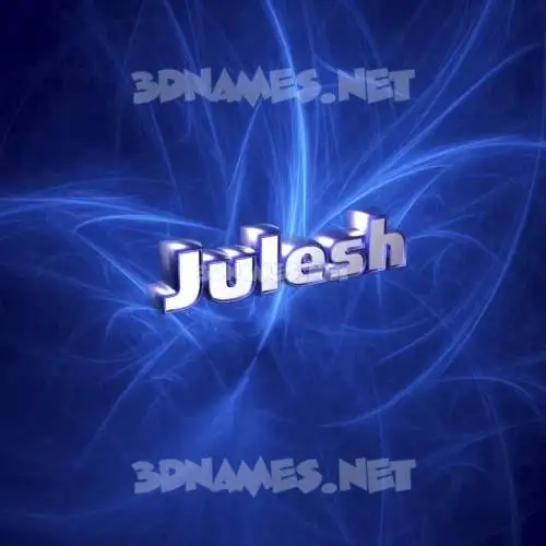 julesh in Plasma style - 3D name wallpaper