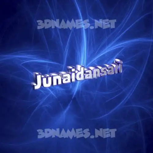 junaidansari in Plasma style - 3D name wallpaper