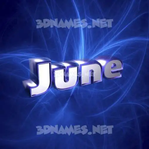 june in Plasma style - 3D name wallpaper june in Plasma style - 3D name wallpaper