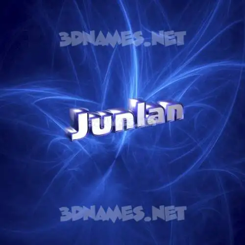 junlan in Plasma style - 3D name wallpaper junlan in Plasma style - 3D name wallpaper
