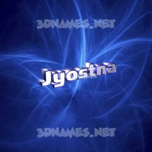 jyostna in Plasma style - 3D name wallpaper