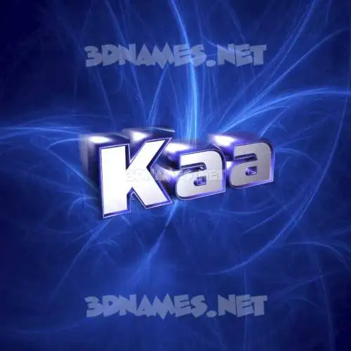 kaa in Plasma style - 3D name wallpaper kaa in Plasma style - 3D name wallpaper