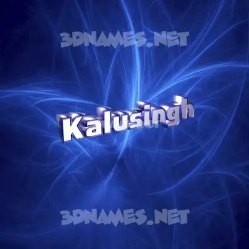 kalusingh in Plasma style - 3D name wallpaper kalusingh in Plasma style - 3D name wallpaper