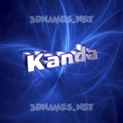 kanda in Plasma style - 3D name wallpaper kanda in Plasma style - 3D name wallpaper