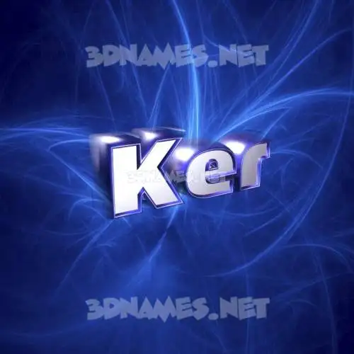 ker in Plasma style - 3D name wallpaper ker in Plasma style - 3D name wallpaper