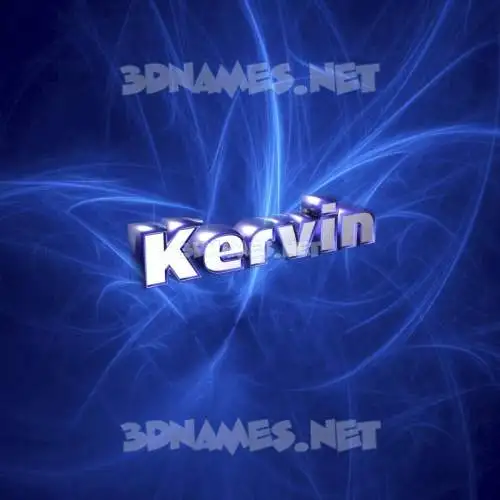 kervin in Plasma style - 3D name wallpaper