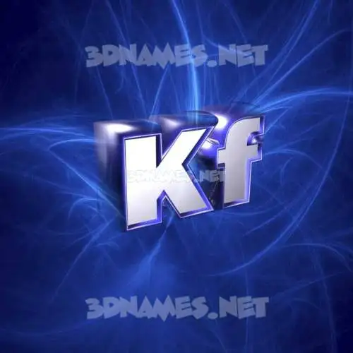 kf in Plasma style - 3D name wallpaper kf in Plasma style - 3D name wallpaper