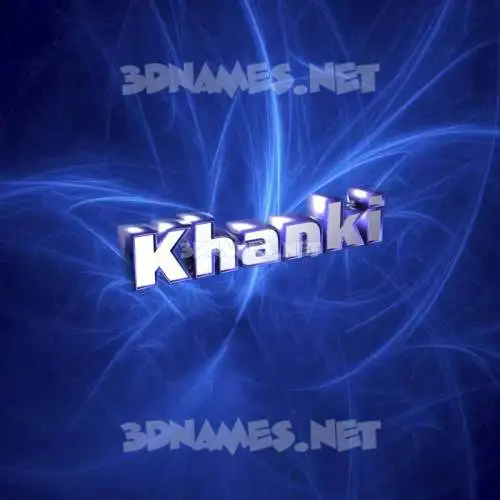 khanki in Plasma style - 3D name wallpaper khanki in Plasma style - 3D name wallpaper