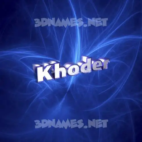 khoder in Plasma style - 3D name wallpaper khoder in Plasma style - 3D name wallpaper