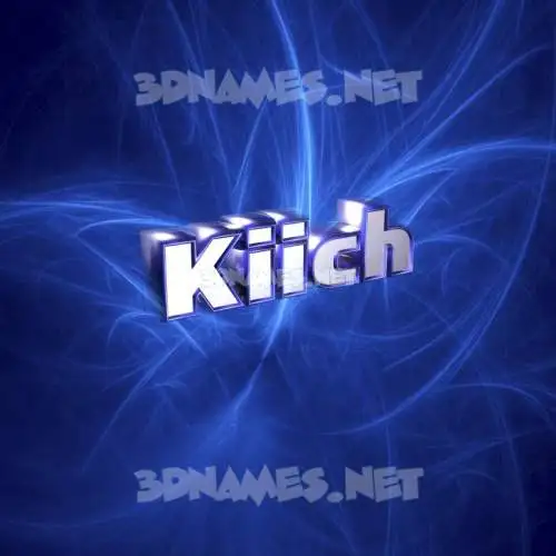 kiich in Plasma style - 3D name wallpaper kiich in Plasma style - 3D name wallpaper