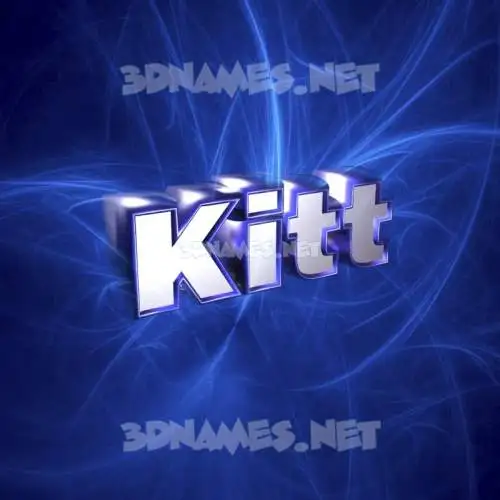kitt in Plasma style - 3D name wallpaper kitt in Plasma style - 3D name wallpaper