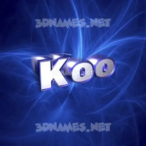 koo in Plasma style - 3D name wallpaper koo in Plasma style - 3D name wallpaper