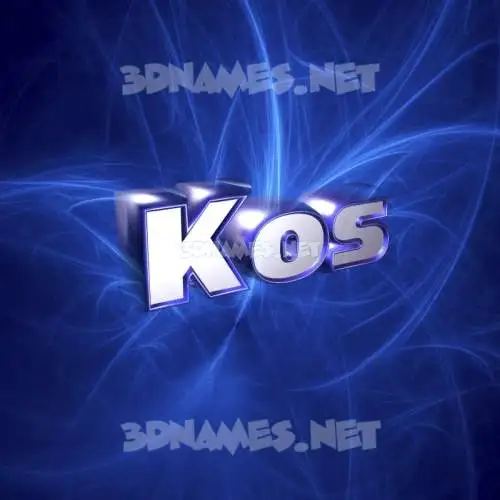 kos in Plasma style - 3D name wallpaper kos in Plasma style - 3D name wallpaper