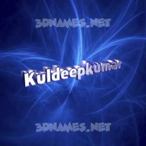 kuldeepkumar in Plasma style - 3D name wallpaper
