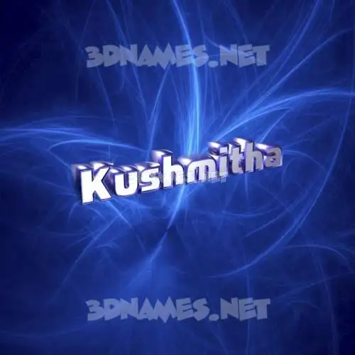 kushmitha in Plasma style - 3D name wallpaper kushmitha in Plasma style - 3D name wallpaper