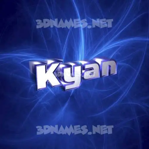 kyan in Plasma style - 3D name wallpaper kyan in Plasma style - 3D name wallpaper