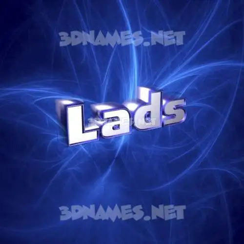 lads in Plasma style - 3D name wallpaper lads in Plasma style - 3D name wallpaper
