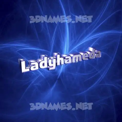 ladyhameda in Plasma style - 3D name wallpaper ladyhameda in Plasma style - 3D name wallpaper