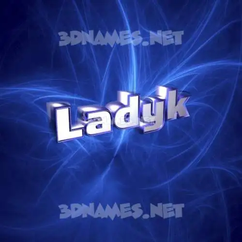 ladyk in Plasma style - 3D name wallpaper ladyk in Plasma style - 3D name wallpaper
