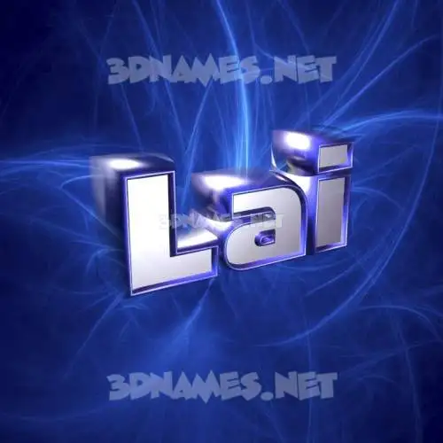 lai in Plasma style - 3D name wallpaper