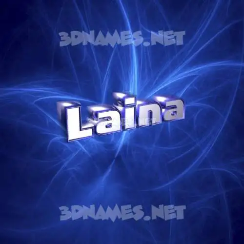 laina in Plasma style - 3D name wallpaper