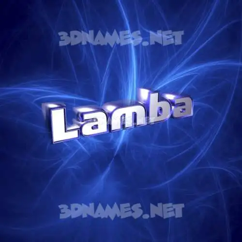 lamba in Plasma style - 3D name wallpaper lamba in Plasma style - 3D name wallpaper