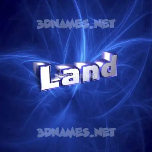 land in Plasma style - 3D name wallpaper land in Plasma style - 3D name wallpaper