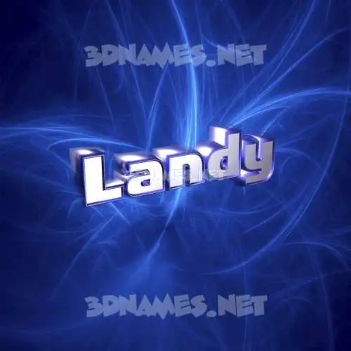 landy in Plasma style - 3D name wallpaper landy in Plasma style - 3D name wallpaper