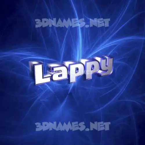 lappy in Plasma style - 3D name wallpaper