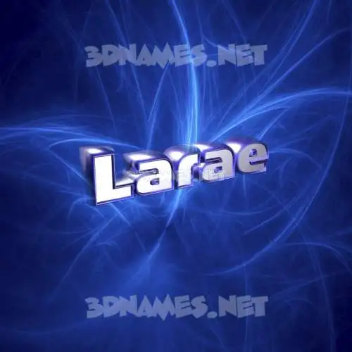 larae in Plasma style - 3D name wallpaper