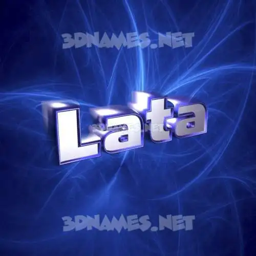 lata in Plasma style - 3D name wallpaper lata in Plasma style - 3D name wallpaper