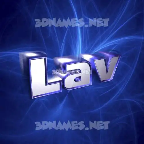 lav in Plasma style - 3D name wallpaper lav in Plasma style - 3D name wallpaper