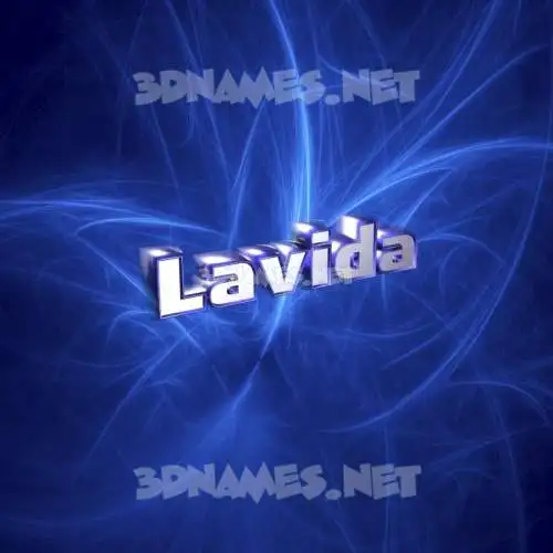 lavida in Plasma style - 3D name wallpaper lavida in Plasma style - 3D name wallpaper