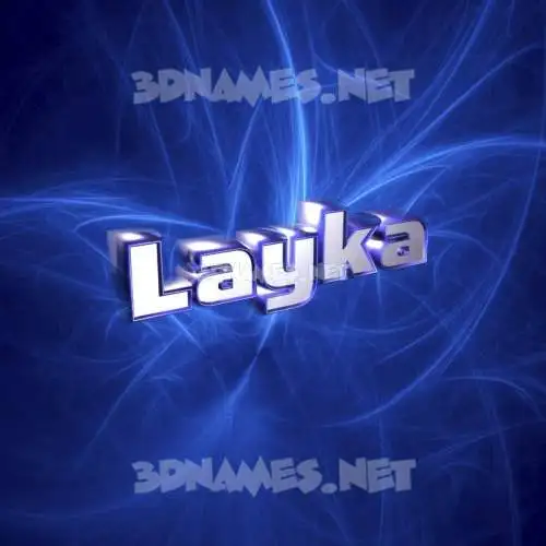 layka in Plasma style - 3D name wallpaper layka in Plasma style - 3D name wallpaper